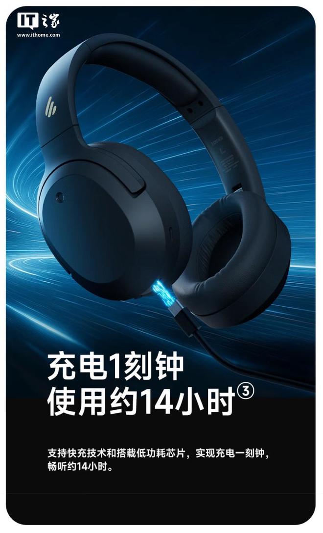 B 三金标版”头戴式蓝牙耳机369 元k8凯发一触即发漫步者推出“W820N(图2)